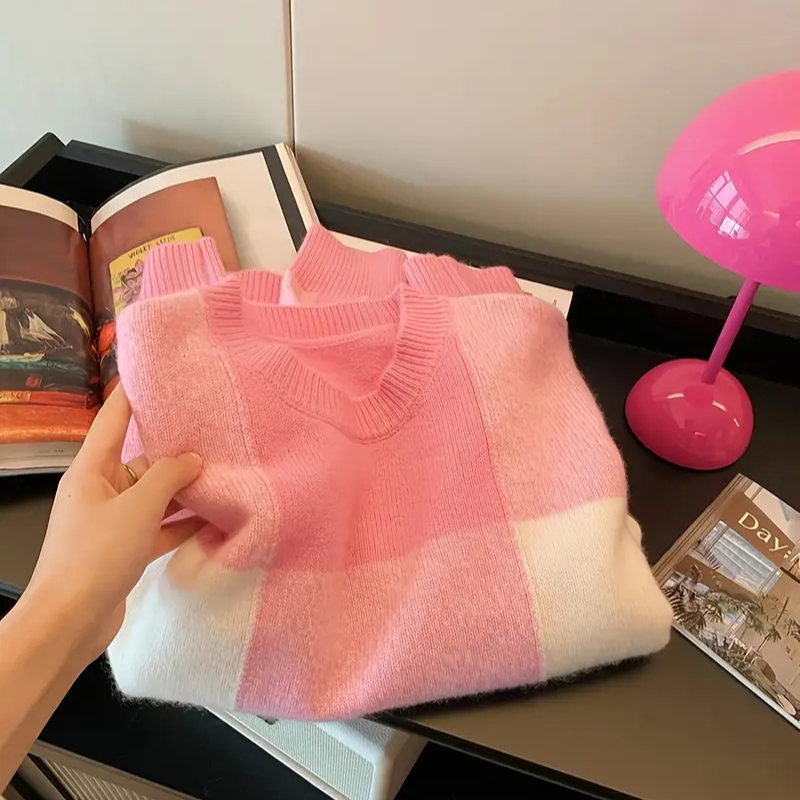 Värmande stickad Sweater | Tillsammans mot bröstcancer