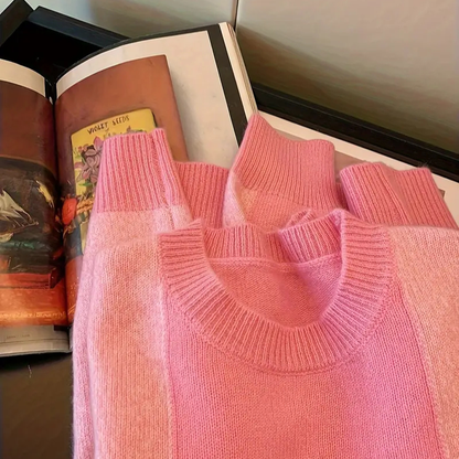 Värmande stickad Sweater | Tillsammans mot bröstcancer