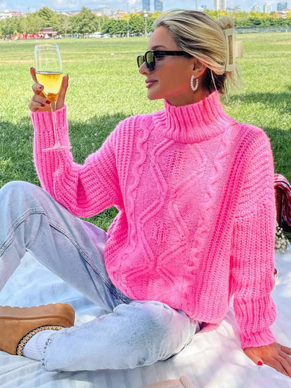 Varm Turtleneck Tröja | Tillsammans mot Bröstcancer