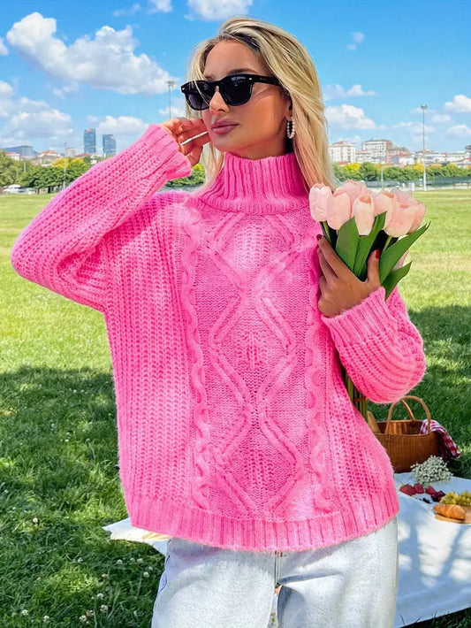 Varm Turtleneck Tröja | Tillsammans mot Bröstcancer