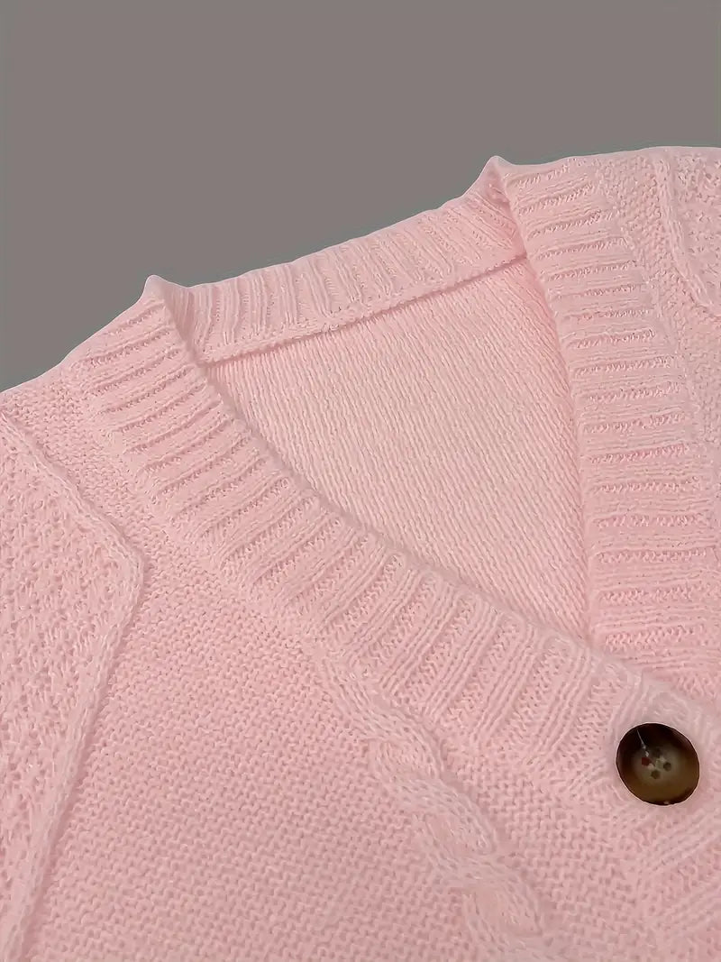 Rosa Hopp Cardigan | Tillsammans mot Bröstcancer