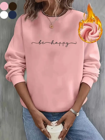 Varm minimalistisk Sweatshirt | Tillsammans mot bröstcancer