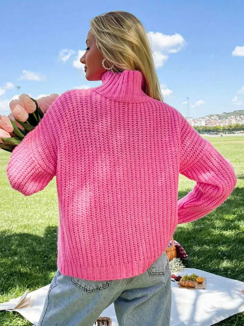 Varm Turtleneck Tröja | Tillsammans mot Bröstcancer