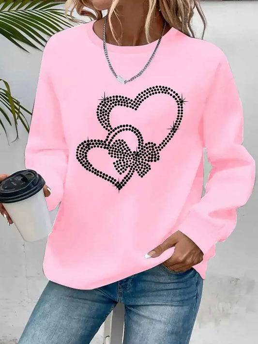 Hjärtkristall Sweatshirt | Tillsammans mot Bröstcancer