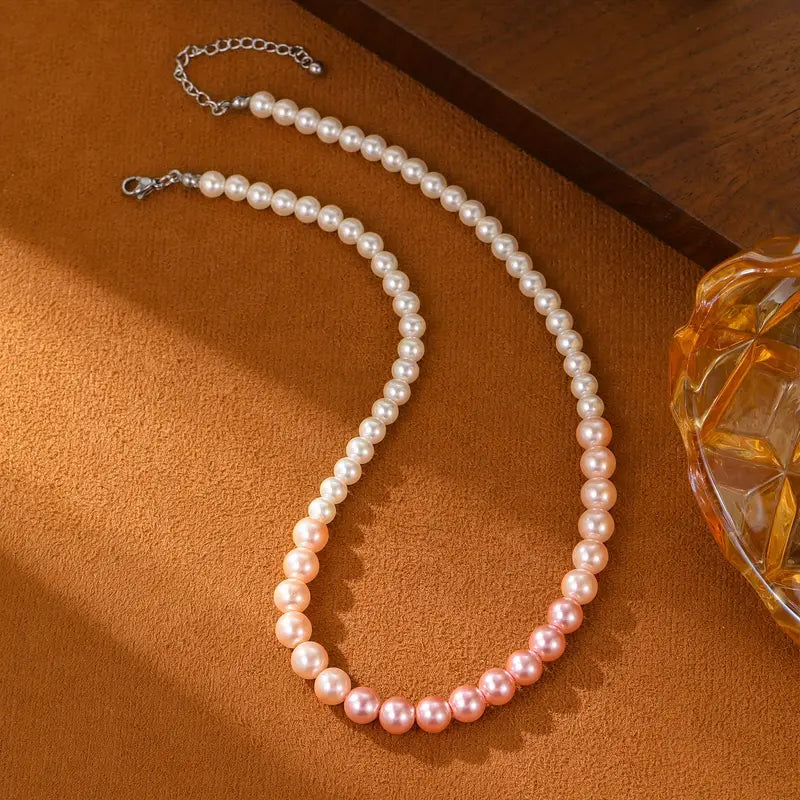 Pärlhalsband Set | Tillsammans mot Bröstcancer